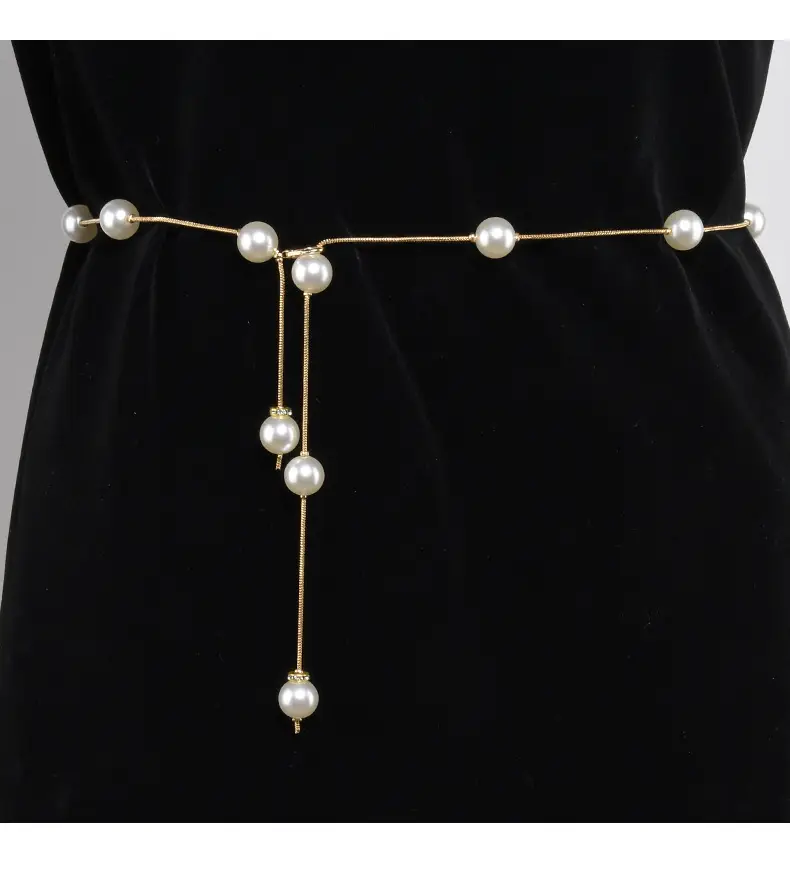 Pearl Waist Chain Women Korean Style Thin Belt Decorative β feature 23
