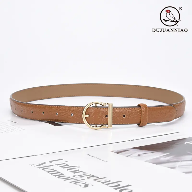 Blue Leather Belt for Women 2.8CM B款 - Image 6