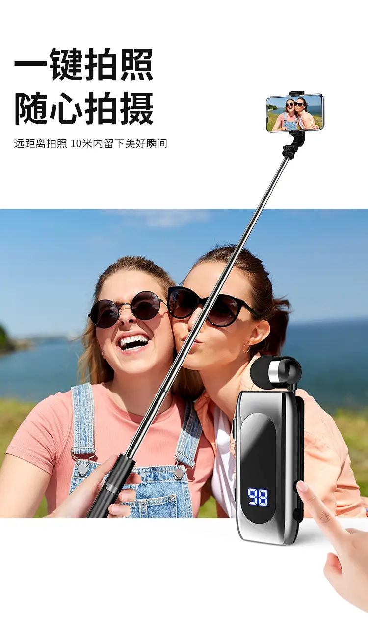 2025 Wireless Retractable Bluetooth Headset with Noise Reduction — feature 15