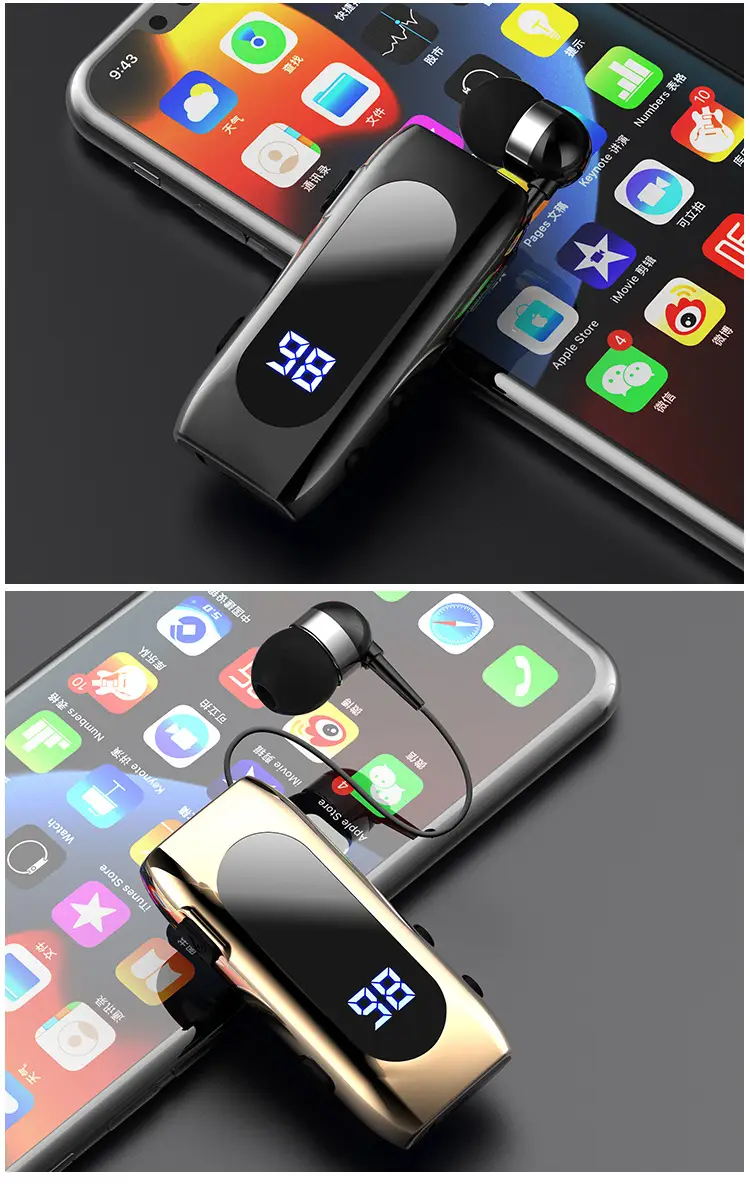 2025 Wireless Retractable Bluetooth Headset with Noise Reduction — feature 18