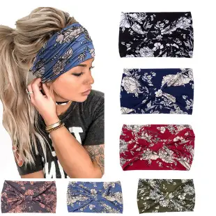 Red Printed Hair Band with Butterfly Design — feature 8