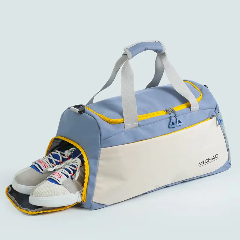MICHAO Lightweight Travel Bag White Turquoise — feature 25