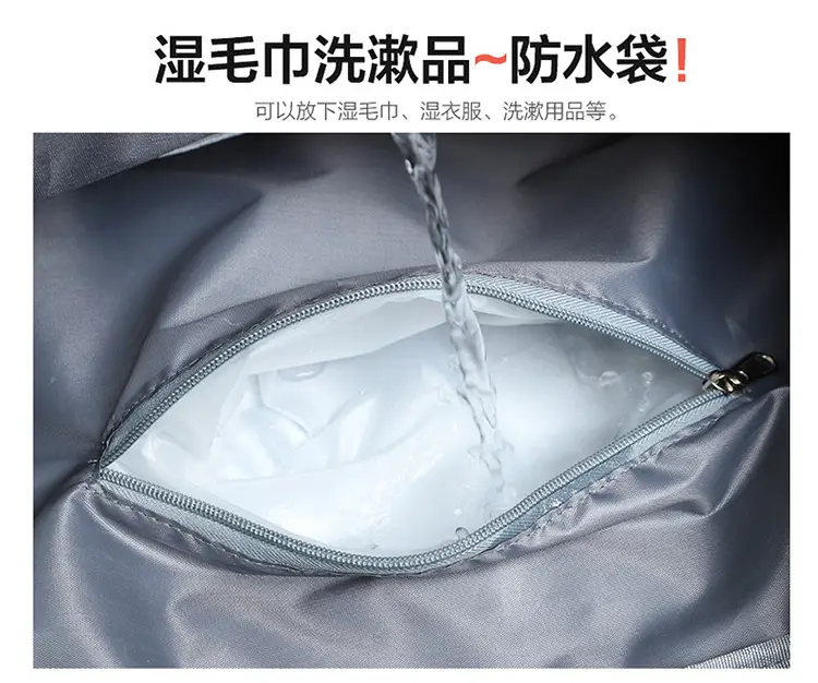 MICHAO Lightweight Travel Bag White Turquoise — feature 8