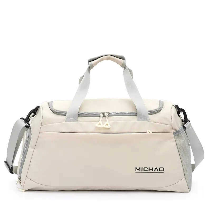MICHAO Lightweight Travel Bag White Turquoise - Image 2