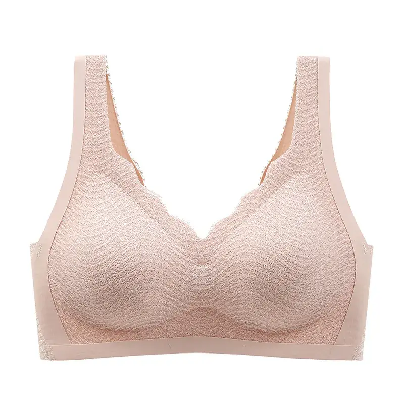 Traceless Underwire Bra White Anti-Slip Latex - Image 5