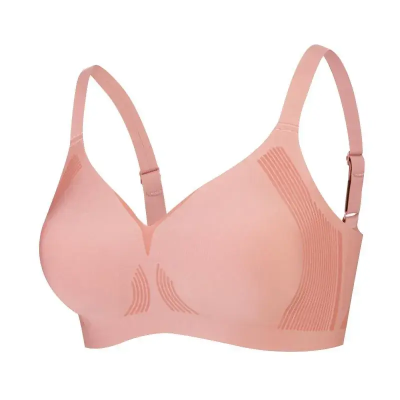 New Seamless Underwear Women Large Chest Small Full Cup Gathered - Image 10
