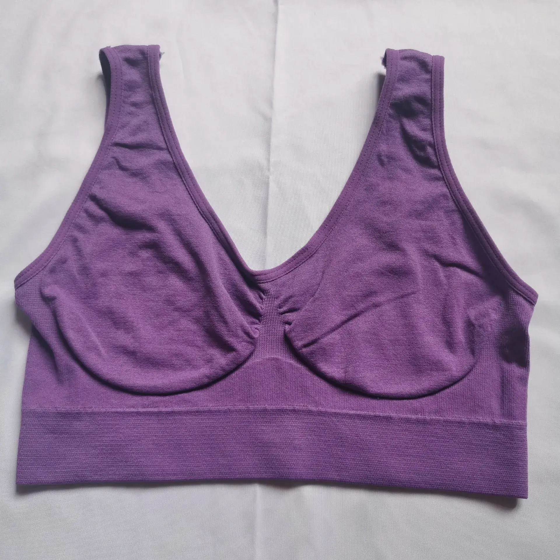 Beige Non-Rims Sports Bra for Girls