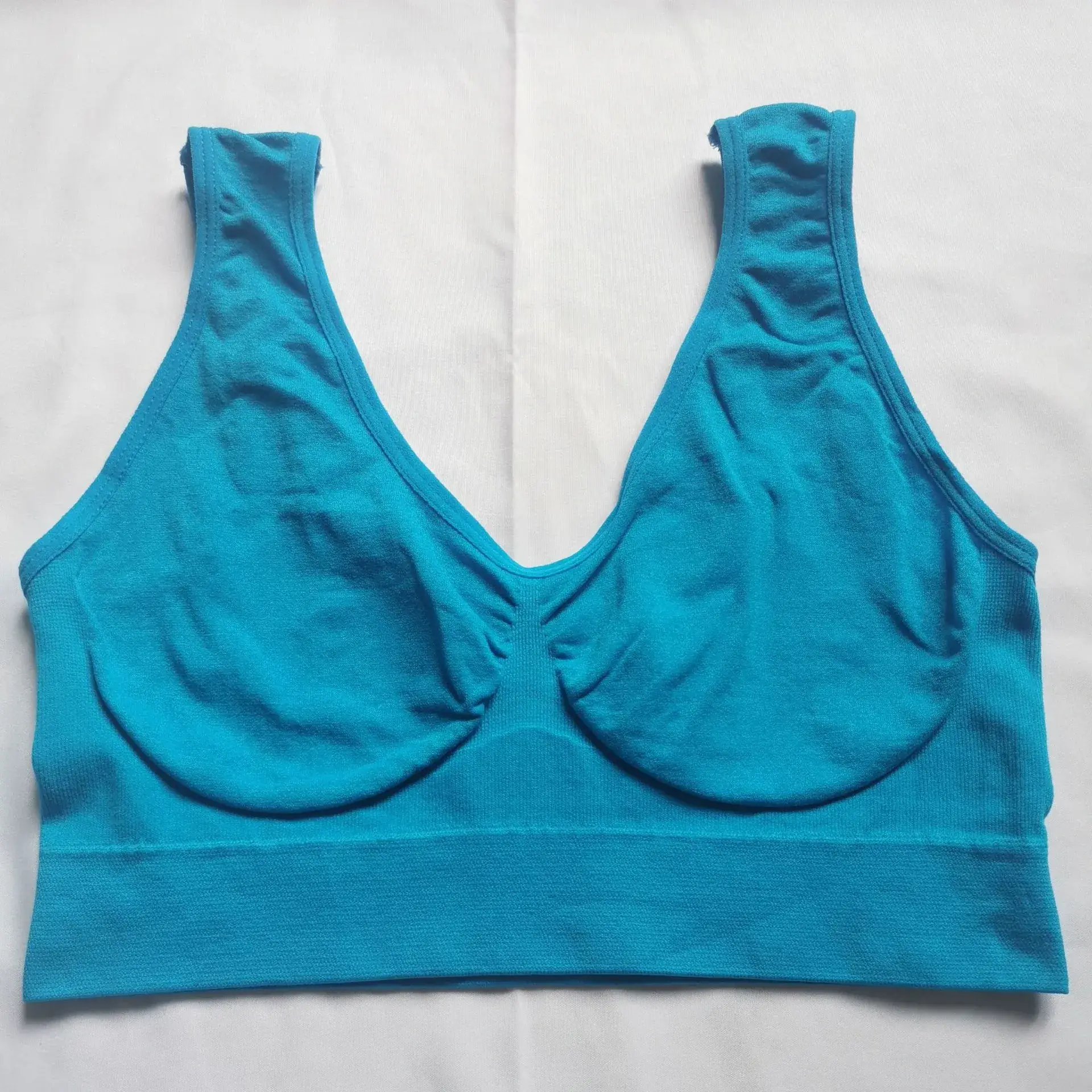 Beige Non-Rims Sports Bra for Girls