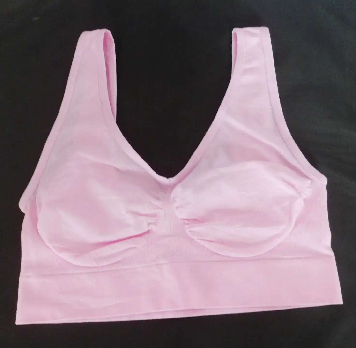Beige Non-Rims Sports Bra for Girls