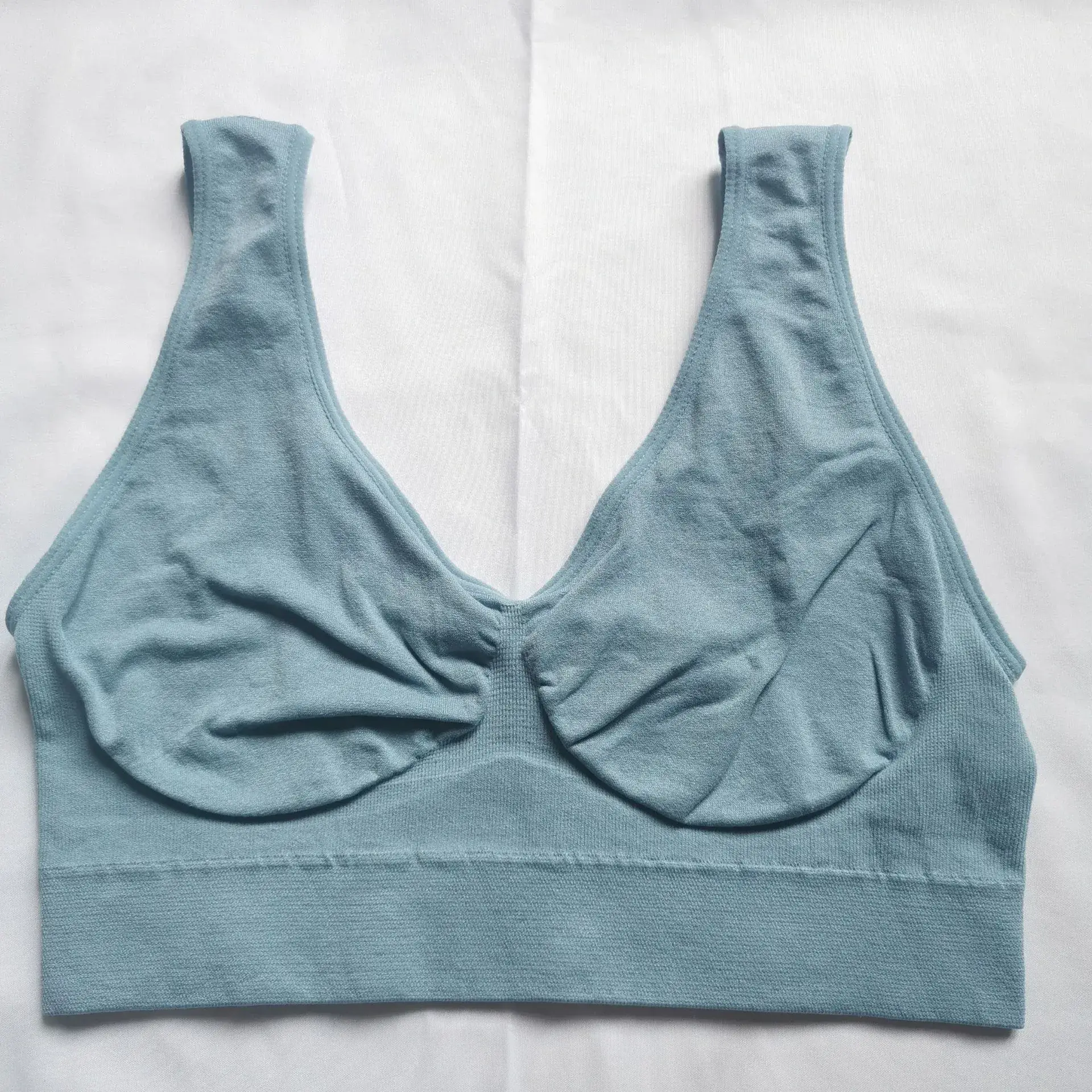 Beige Non-Rims Sports Bra for Girls