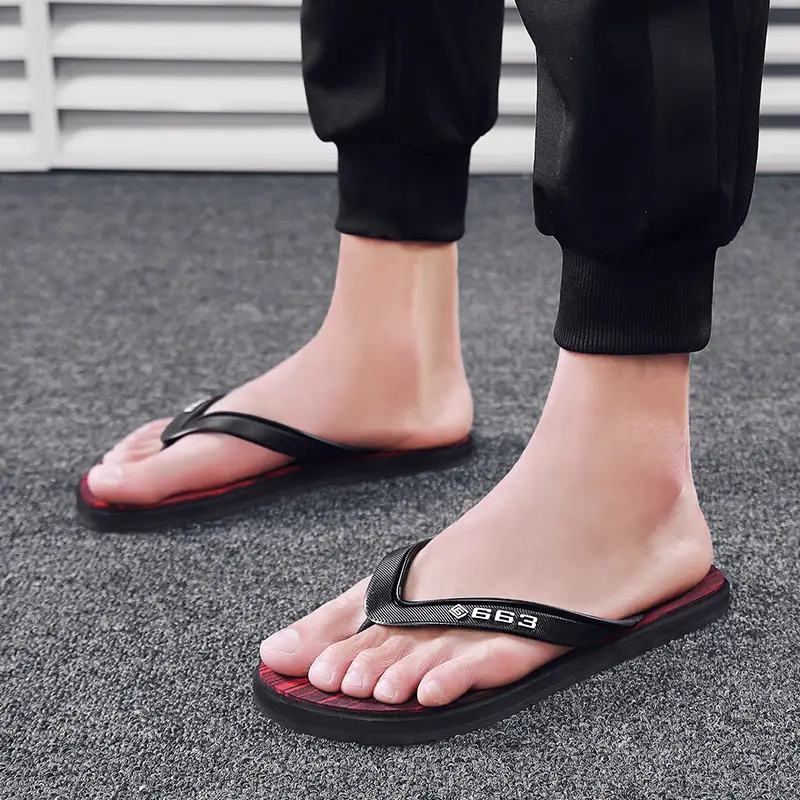 2022 New Men's Casual Korean Beach Flip Flops