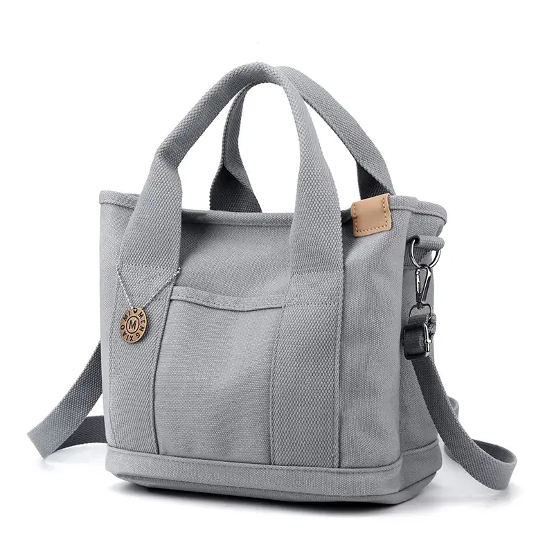 Blue Canvas Crossbody Bag for Women with Large Capacity - Image 10