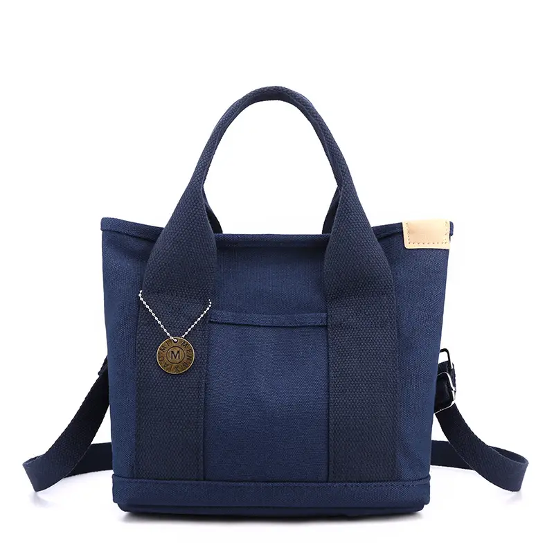 Blue Canvas Crossbody Bag for Women with Large Capacity - Image 2
