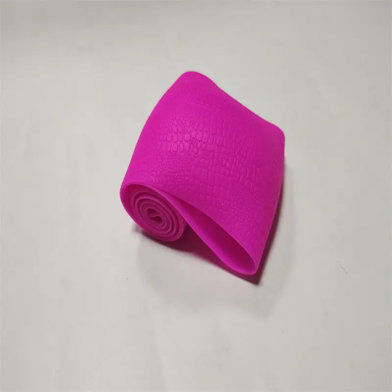 Red Croc Leather Steering Wheel Cover for 2024 - Image 10