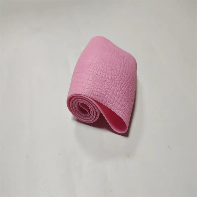 Red Croc Leather Steering Wheel Cover for 2024 - Image 4