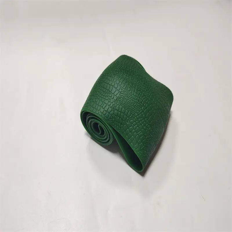 Red Croc Leather Steering Wheel Cover for 2024 - Image 6