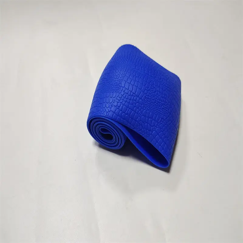 Red Croc Leather Steering Wheel Cover for 2024 - Image 8