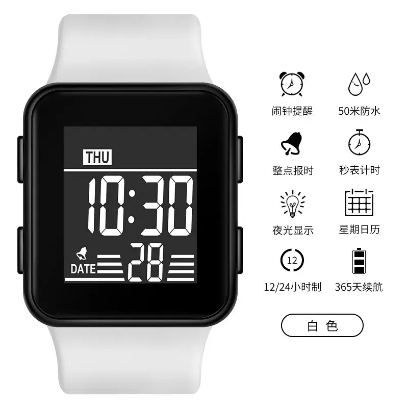 Multi-Function Waterproof Digital Stopwatch Watch for Boys Girls - Image 2
