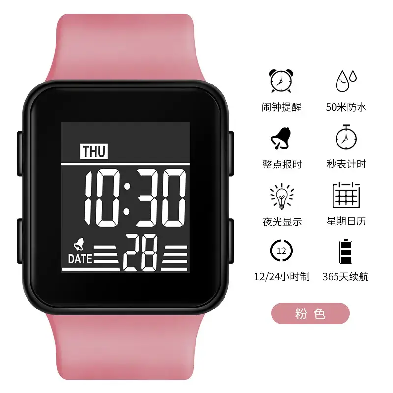 Multi-Function Waterproof Digital Stopwatch Watch for Boys Girls - Image 3