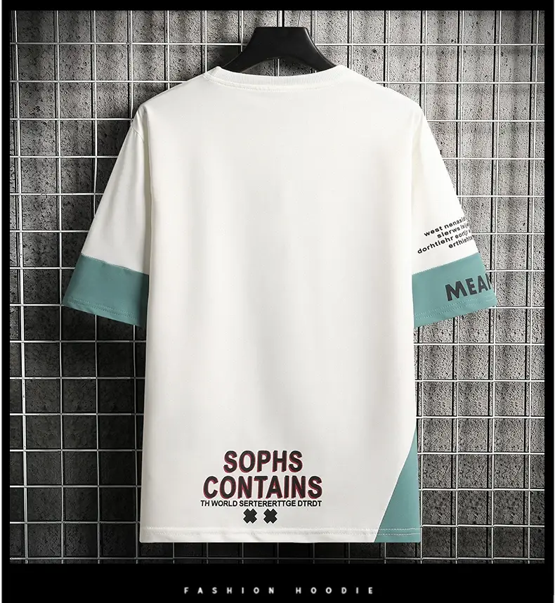 Korean Style White Black Graphic Shorts Suit — feature 12