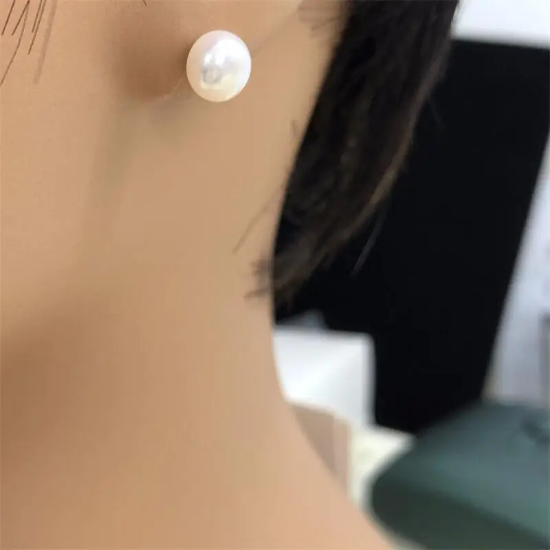Super Bright Pearl Earrings S925 Sterling Silver — feature 11