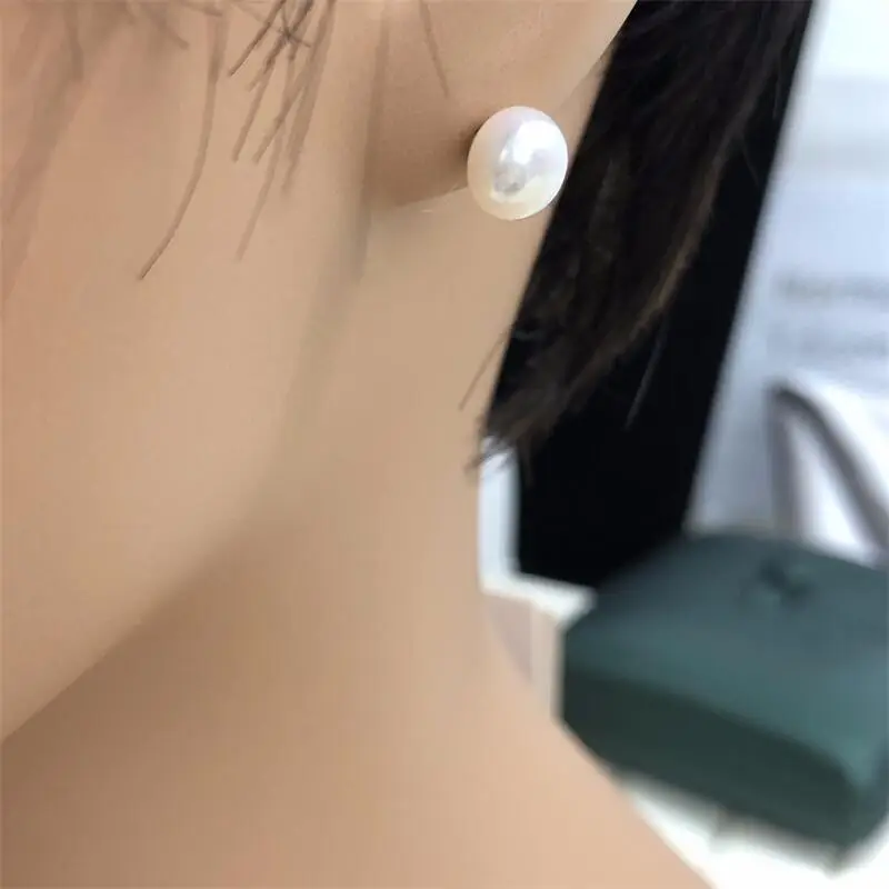 Super Bright Pearl Earrings S925 Sterling Silver — feature 12