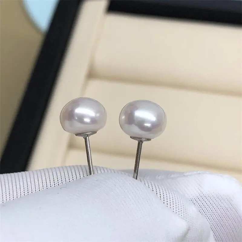 Super Bright Pearl Earrings S925 Sterling Silver — feature 5