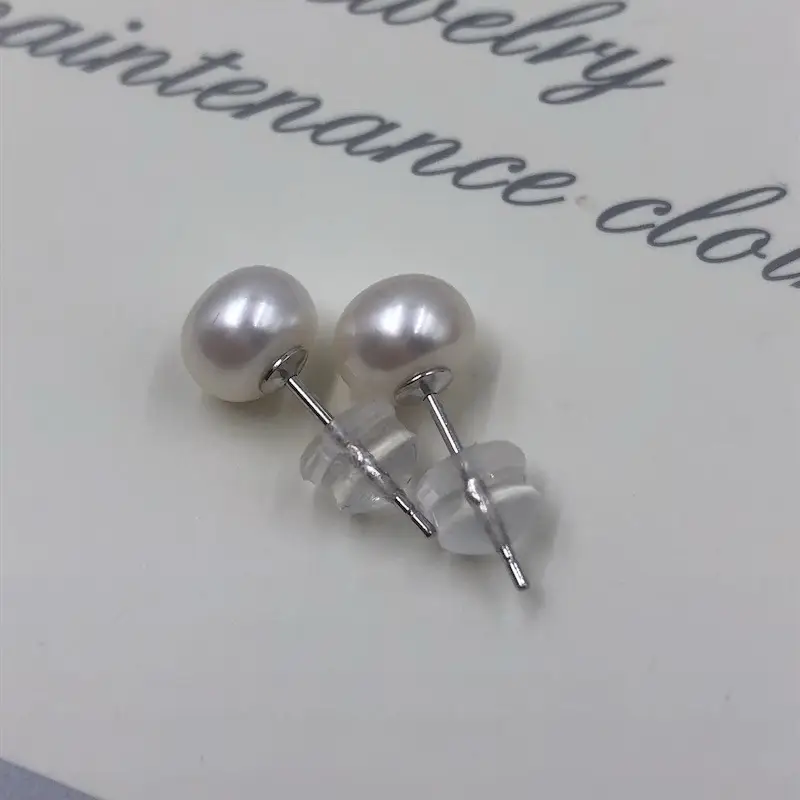 Super Bright Pearl Earrings S925 Sterling Silver — feature 8