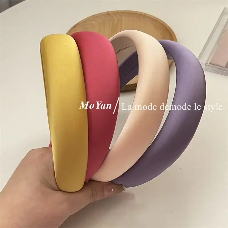 Purple Satin Hair Hoop for Women