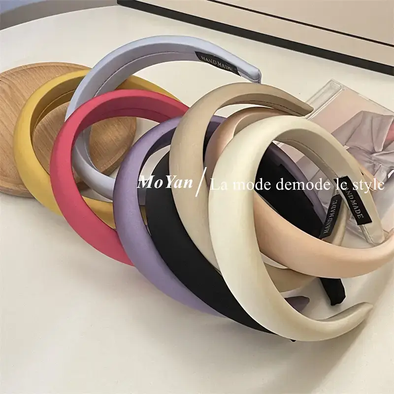 Purple Satin Hair Hoop for Women