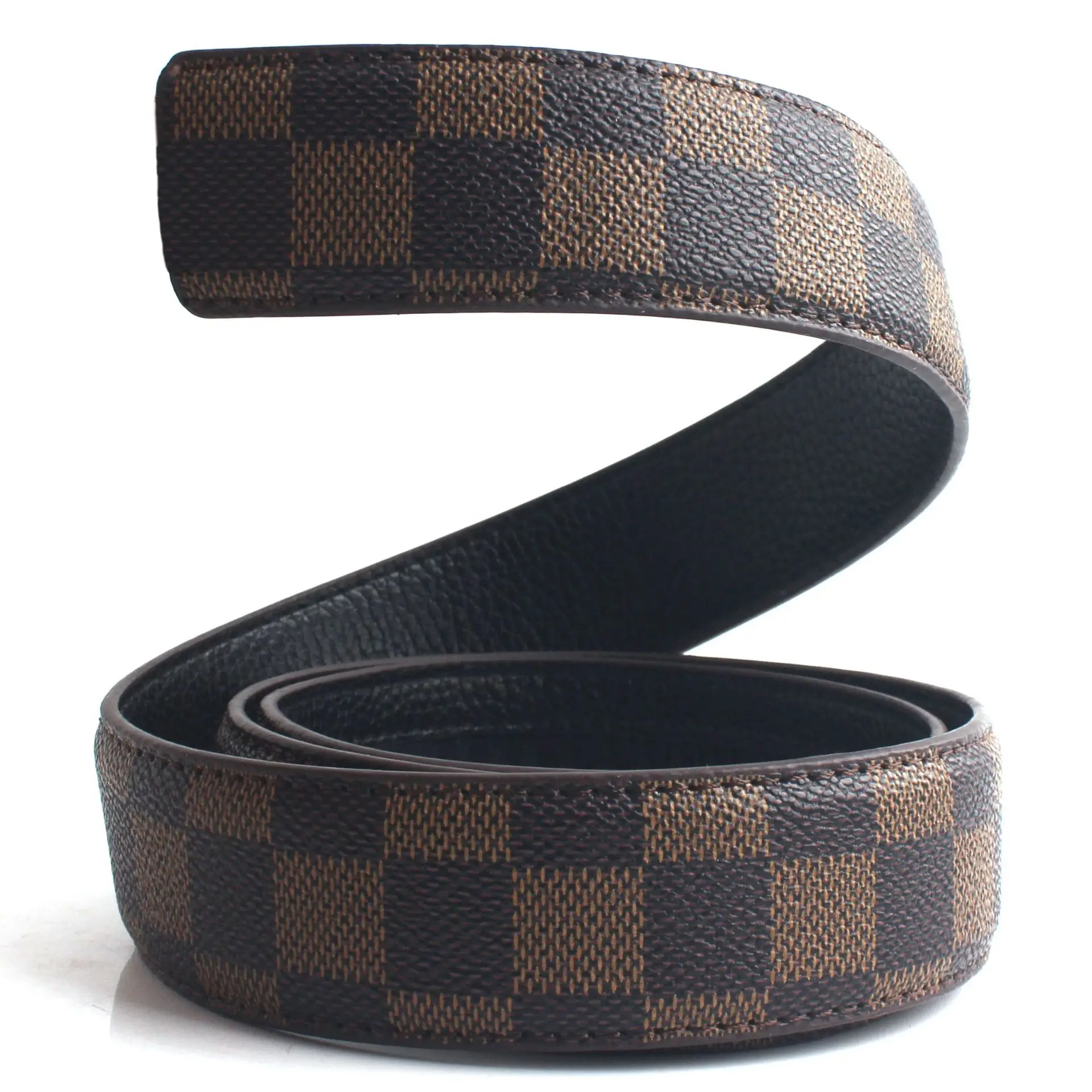 Hongsheng Classic Square Plaid Leather Belt β feature 10