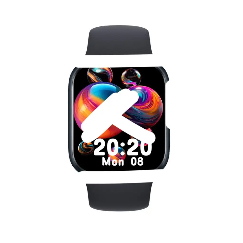 Smart Watch with Orange Silicone Band & GPS Tracker