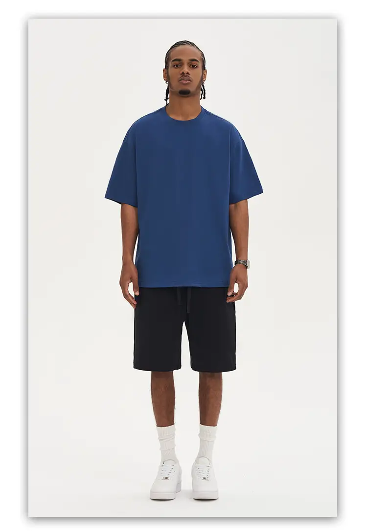 Men White Cotton T-Shirt Short Sleeve 220G — feature 15