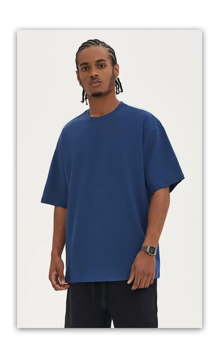 Men White Cotton T-Shirt Short Sleeve 220G — feature 18