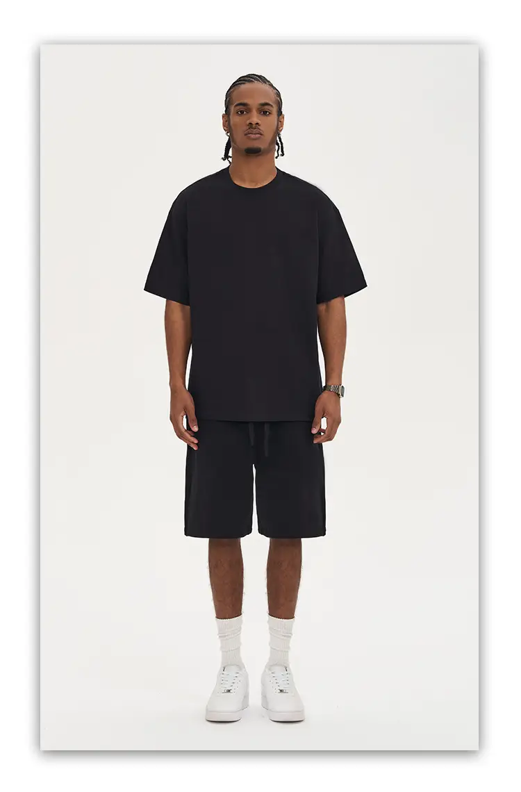 Men White Cotton T-Shirt Short Sleeve 220G — feature 19
