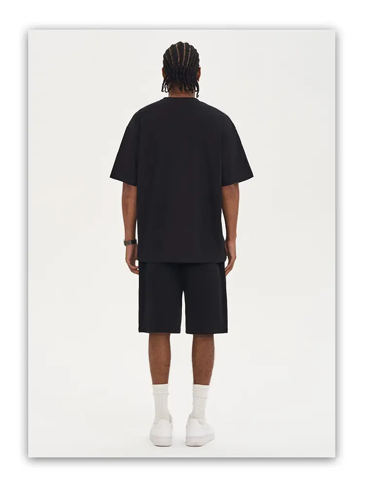 Men White Cotton T-Shirt Short Sleeve 220G — feature 20
