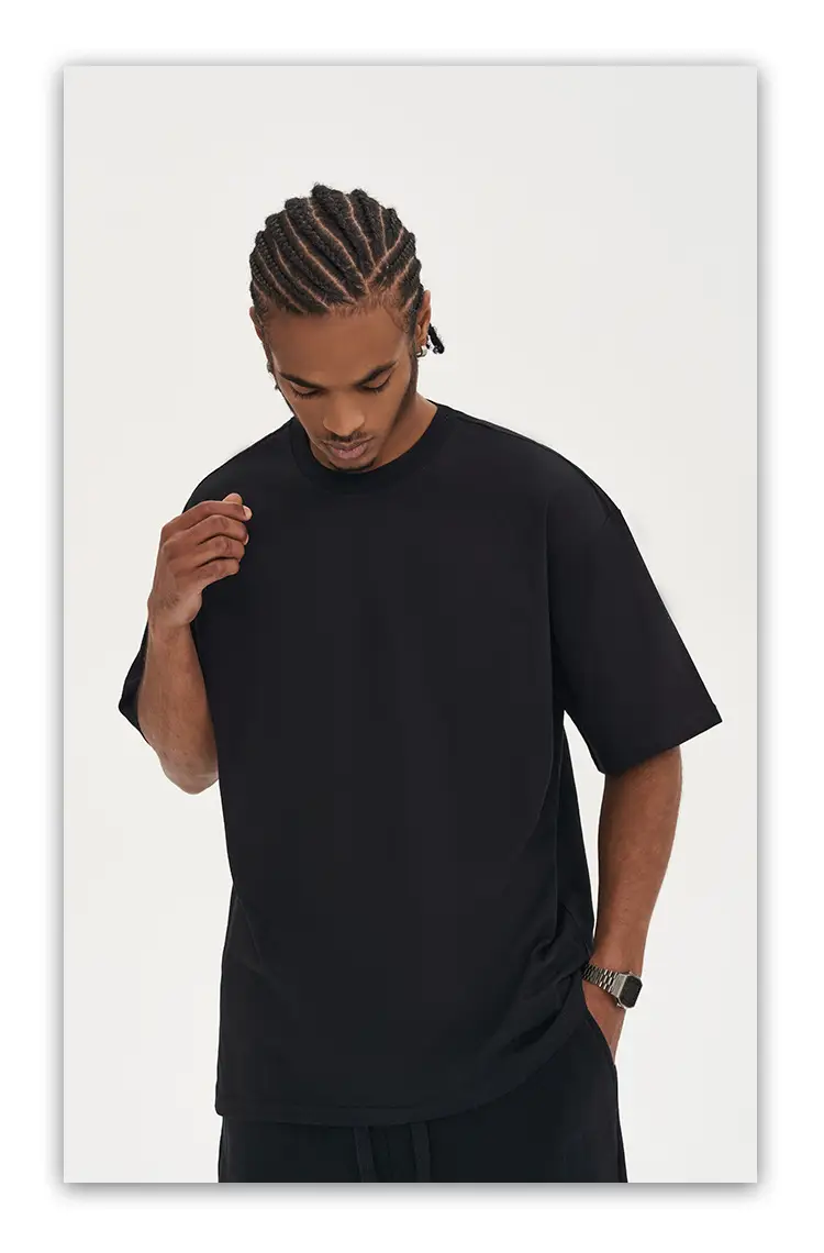 Men White Cotton T-Shirt Short Sleeve 220G — feature 22