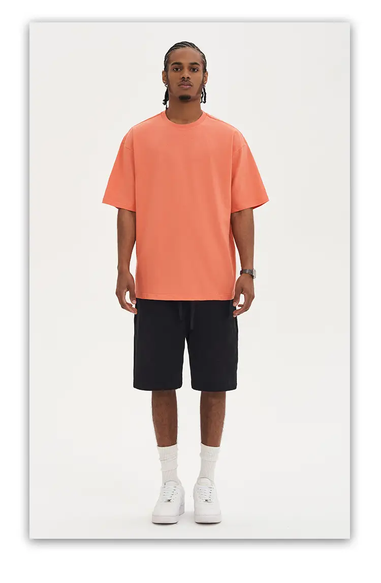 Men White Cotton T-Shirt Short Sleeve 220G — feature 27