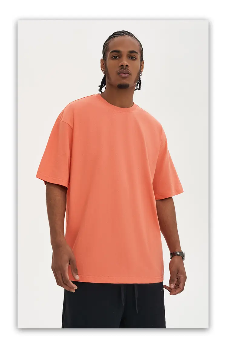 Men White Cotton T-Shirt Short Sleeve 220G — feature 30