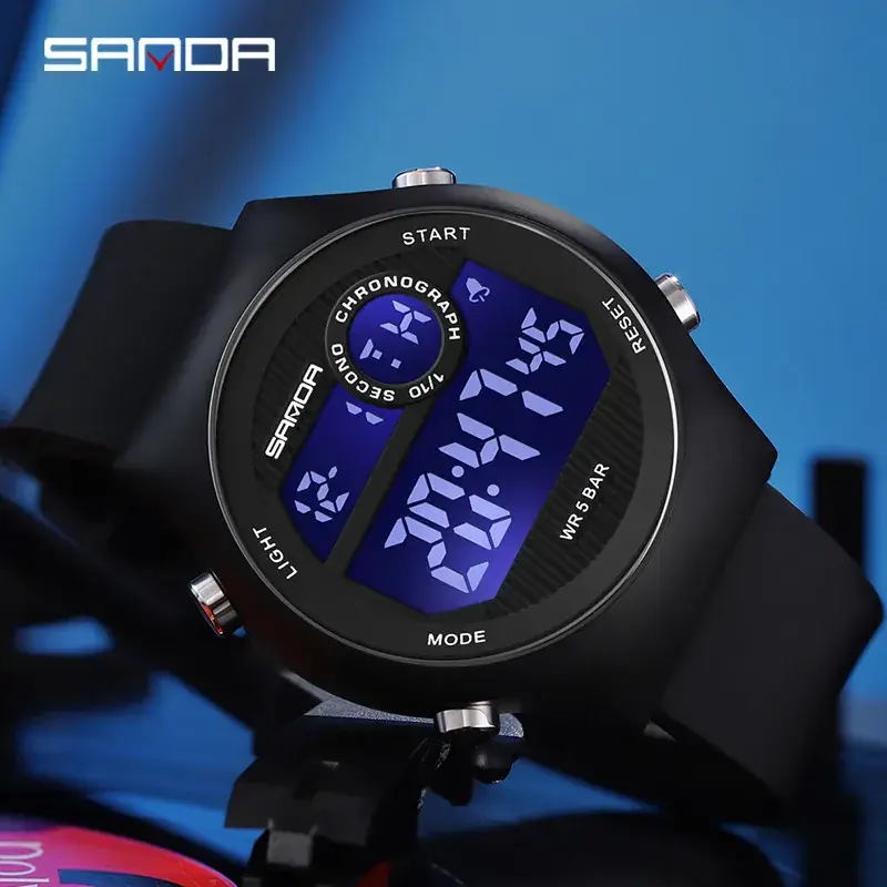 Sanda Multifunctional Digital Watch for Men Women Waterproof Luminous - Image 8