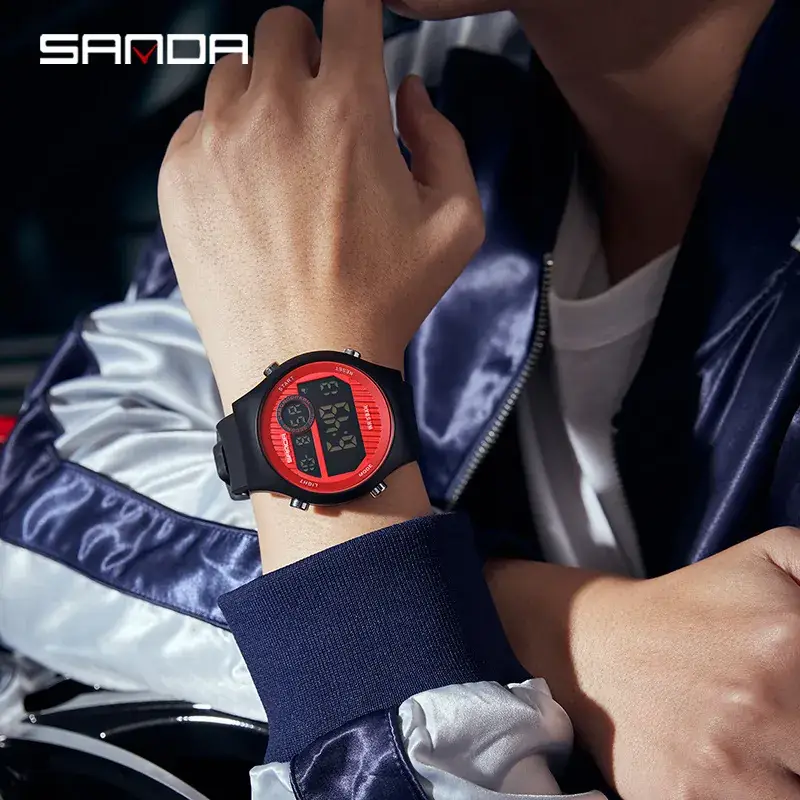 Sanda Multifunctional Digital Watch for Men Women Waterproof Luminous - Image 9