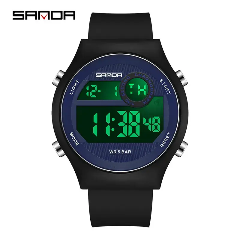 Sanda Multifunctional Digital Watch for Men Women Waterproof Luminous - Image 4