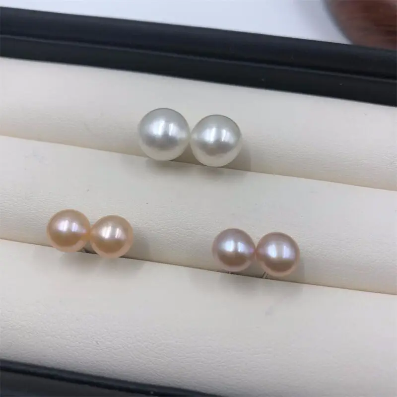 Zhuji Pearl Ear Studs S925 Sterling Silver — feature 17
