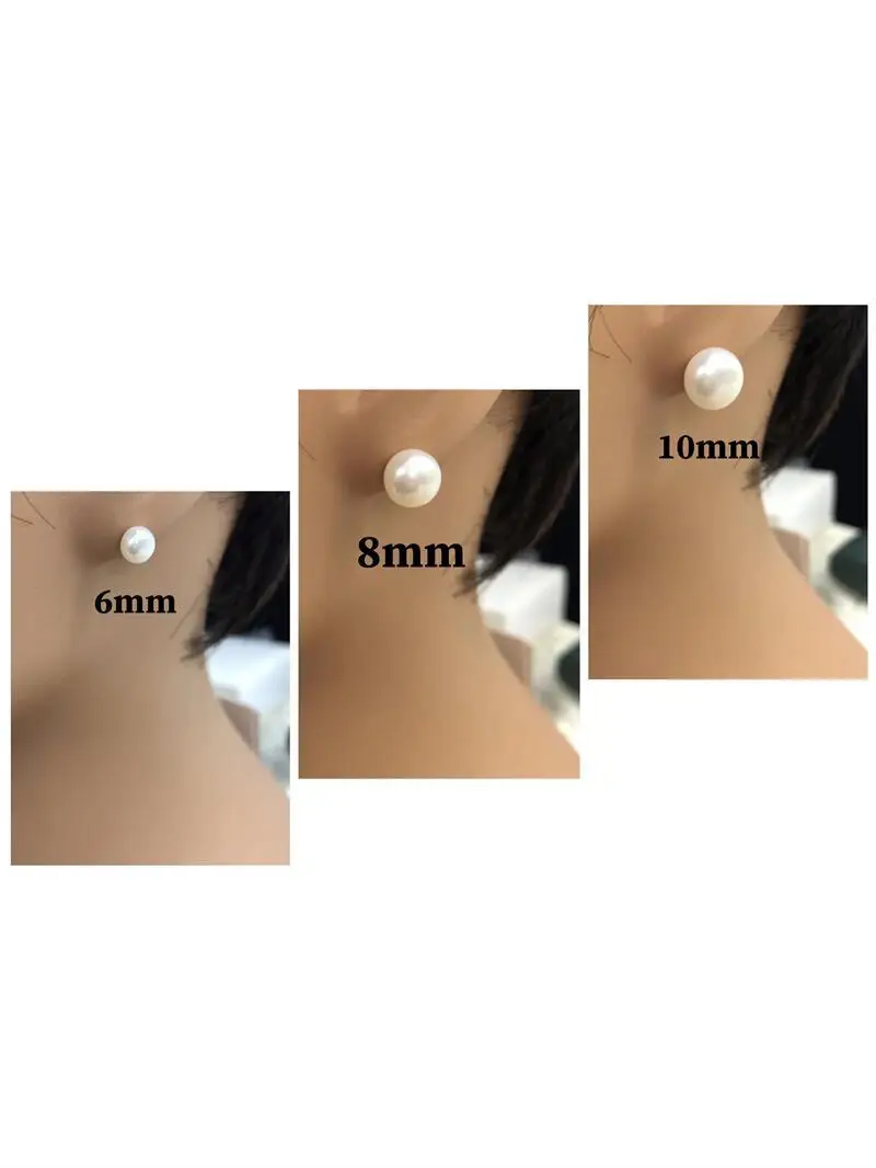 Zhuji Pearl Ear Studs S925 Sterling Silver — feature 18