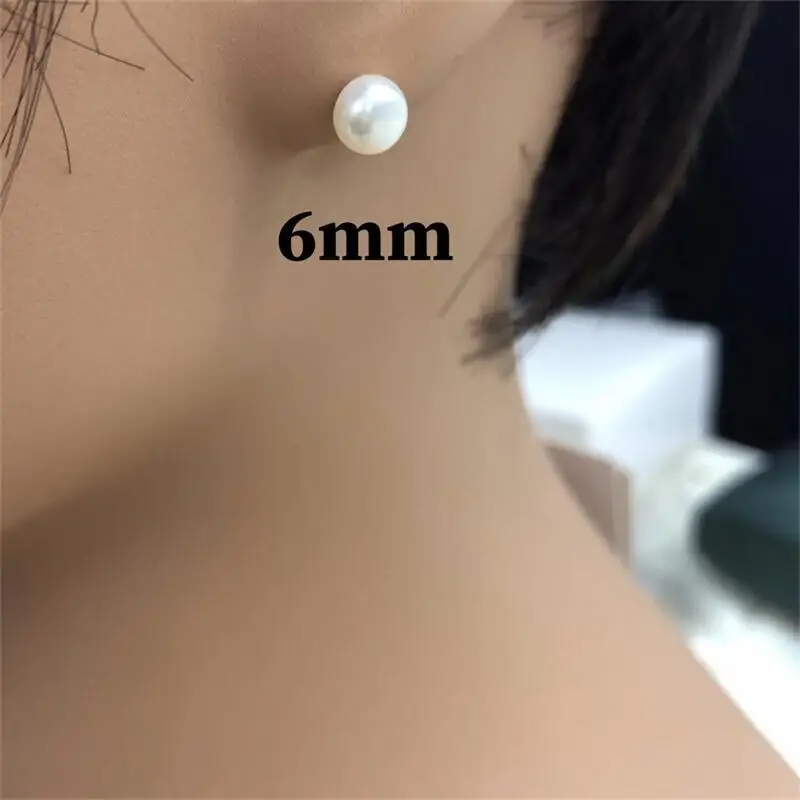 Zhuji Pearl Ear Studs S925 Sterling Silver — feature 19