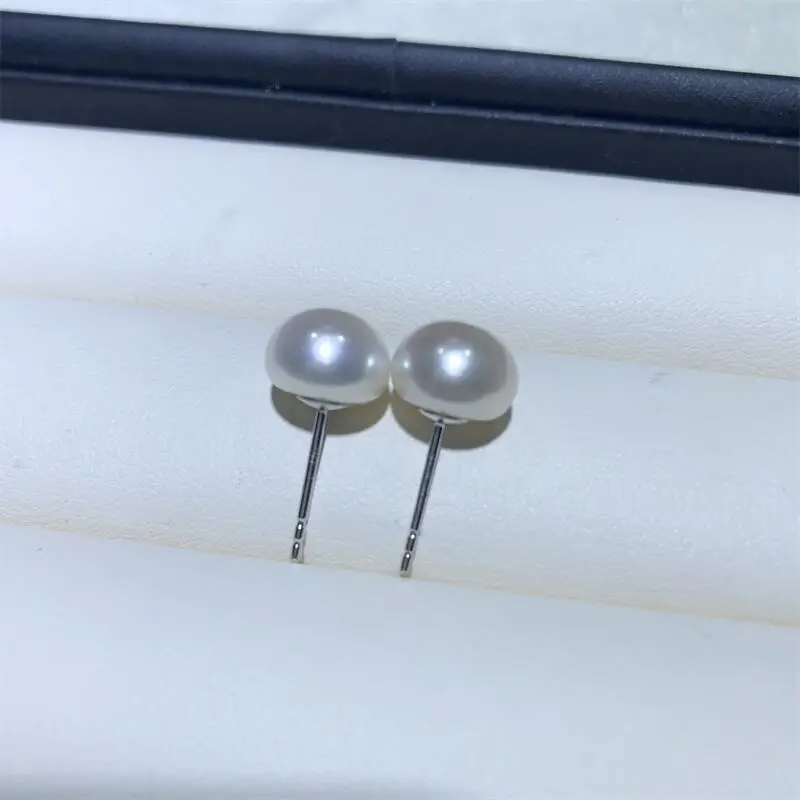 Zhuji Pearl Ear Studs S925 Sterling Silver — feature 6