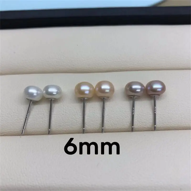 Zhuji Pearl Ear Studs S925 Sterling Silver — feature 8