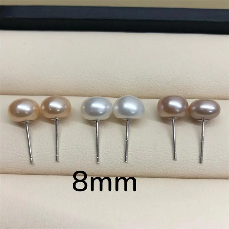 Zhuji Pearl Ear Studs S925 Sterling Silver — feature 9