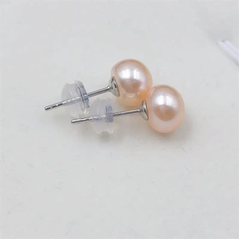 Zhuji Pearl Ear Studs S925 Sterling Silver - Image 2