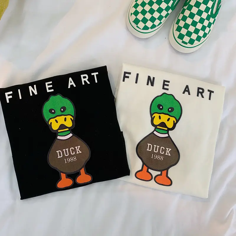 Boys Fine Art Duck T-Shirt Black White 2025 — feature 7